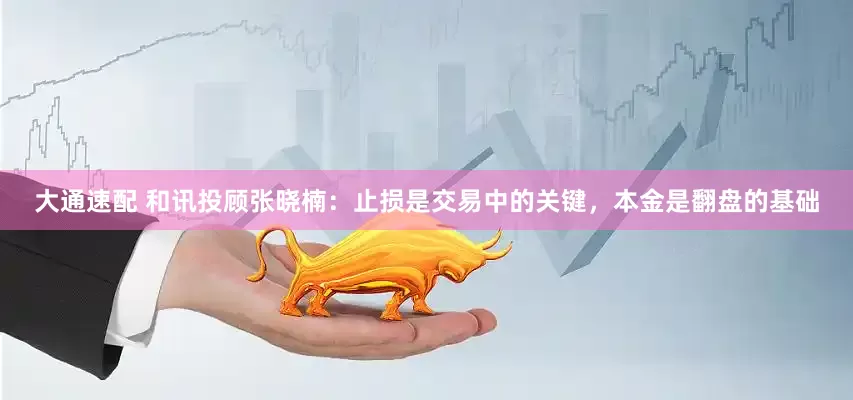 大通速配 和讯投顾张晓楠：止损是交易中的关键，本金是翻盘的基础
