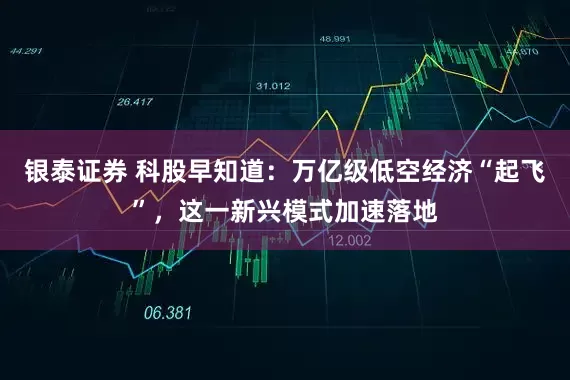 银泰证券 科股早知道：万亿级低空经济“起飞”，这一新兴模式加速落地